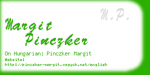 margit pinczker business card
